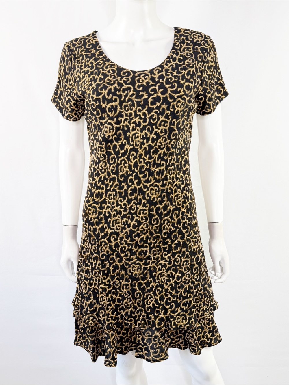 Vintage Design By Pat Argenti Silk Mini Dress Size 6 Casual Summer Going Out